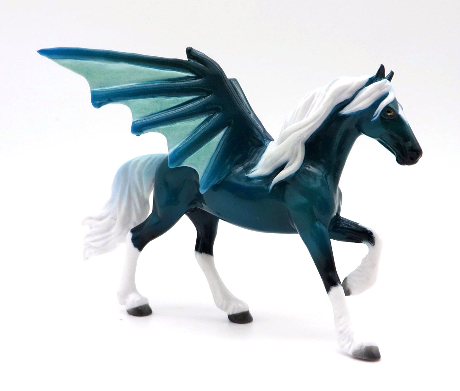 Charybdis OOAK Friesian Bat Chip Painted By Ellen MM 21