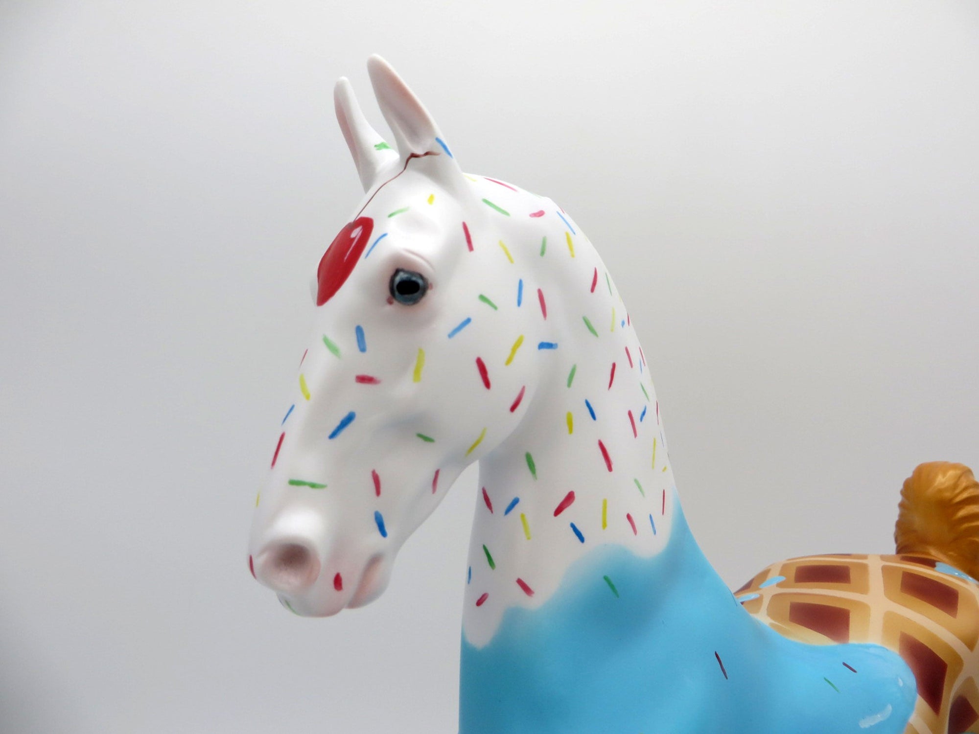 Cherry On Top-OOAK National Ice Cream Saddlebred Painted By Jas Fanning 7/23/21