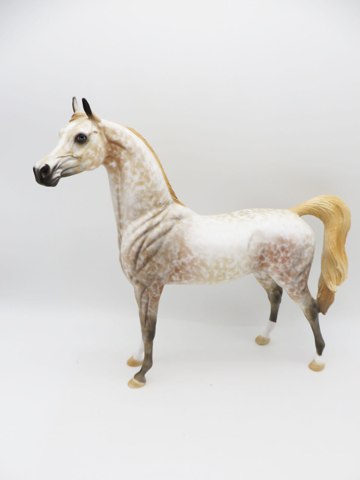 Chestnuts Roasting - OOAK - Dapple Chestnut Arabian By Al Katt- Christmas Tails 2022 - CT22