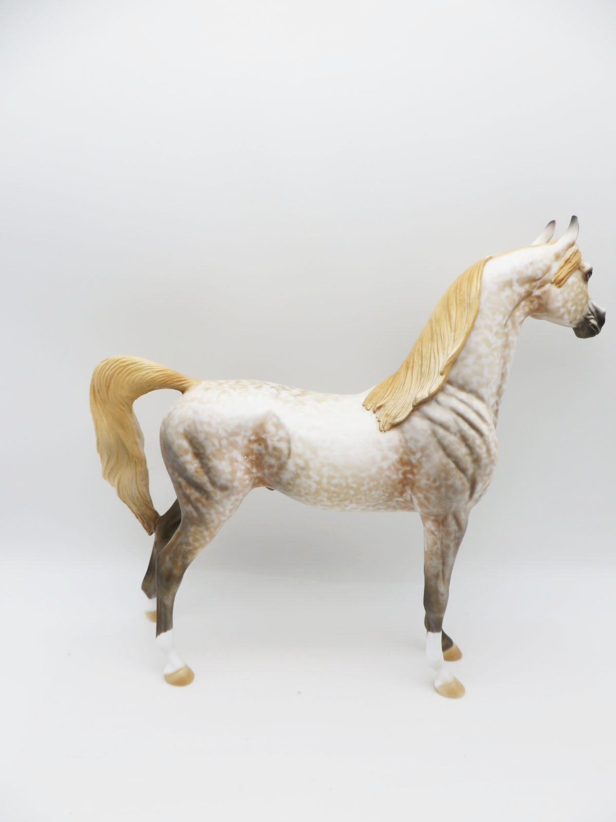 Chestnuts Roasting - OOAK - Dapple Chestnut Arabian By Al Katt- Christmas Tails 2022 - CT22