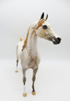 Chestnuts Roasting - OOAK - Dapple Chestnut Arabian By Al Katt- Christmas Tails 2022 - CT22