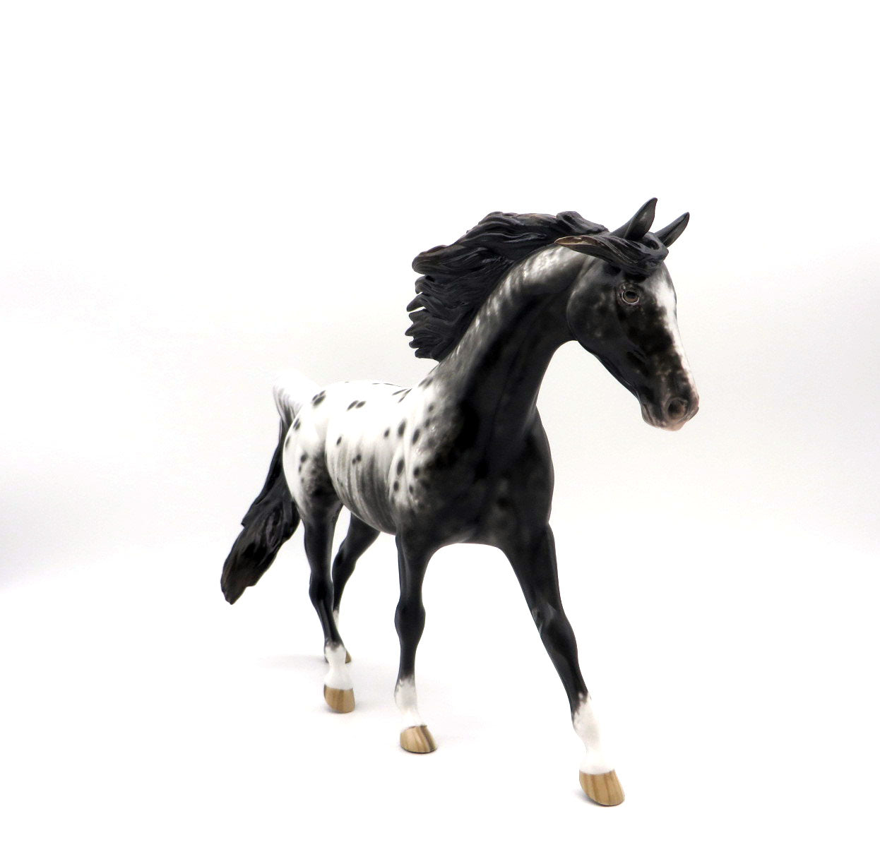 Cheyenne-OOAK Black Appaloosa Pony by Sheryl Leisure 9/6/22