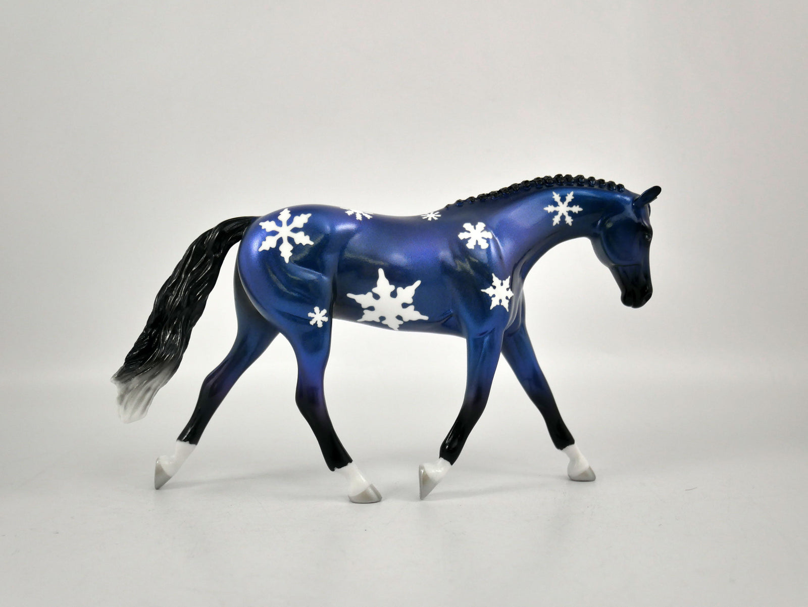 CHRISTMAS EVE-OOAK SNOWFLAKE DECORATOR WARMBLOOD PEBBLES BY ELLEN ROBBINS 12/22/20
