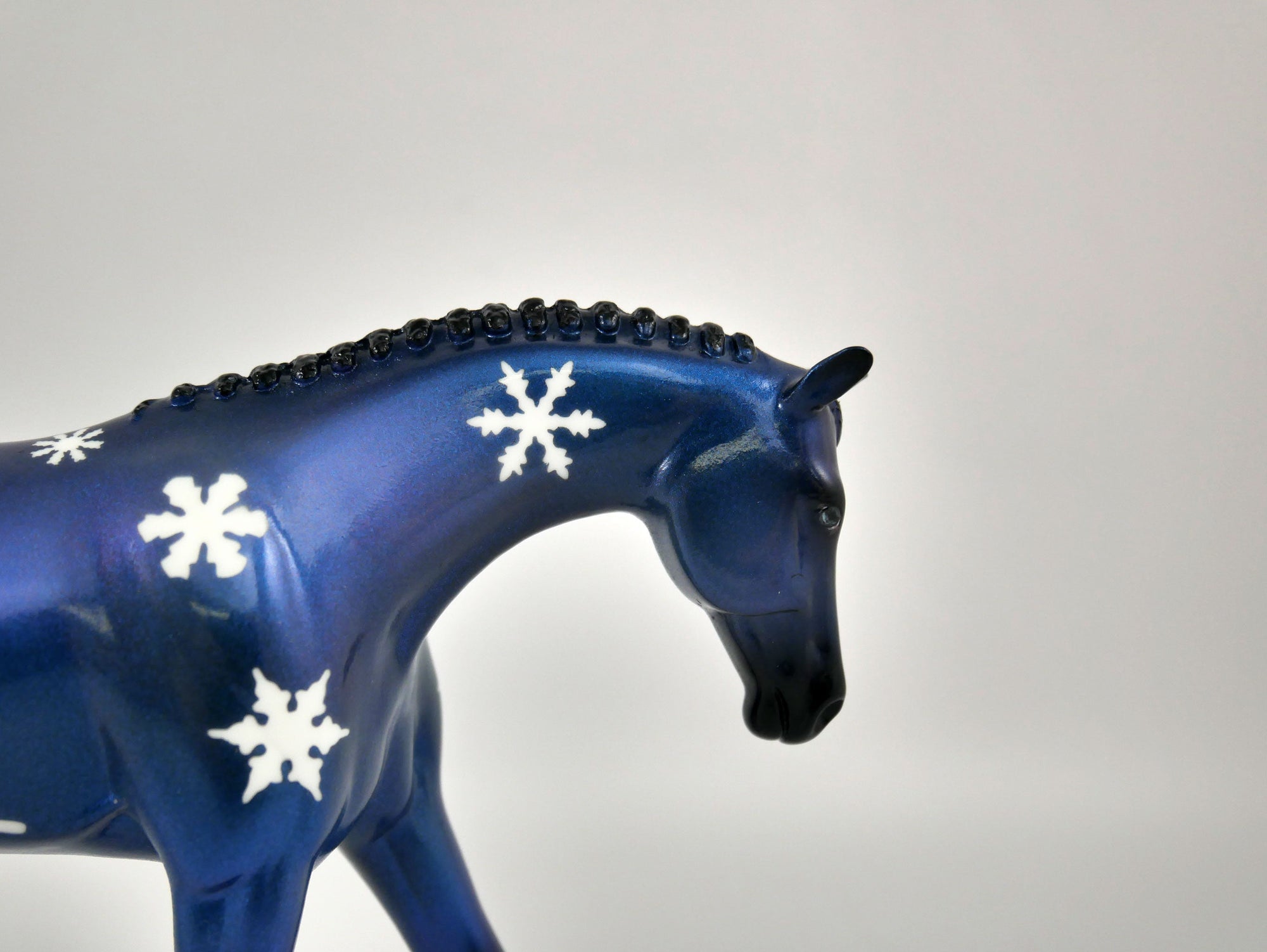 CHRISTMAS EVE-OOAK SNOWFLAKE DECORATOR WARMBLOOD PEBBLES BY ELLEN ROBBINS 12/22/20