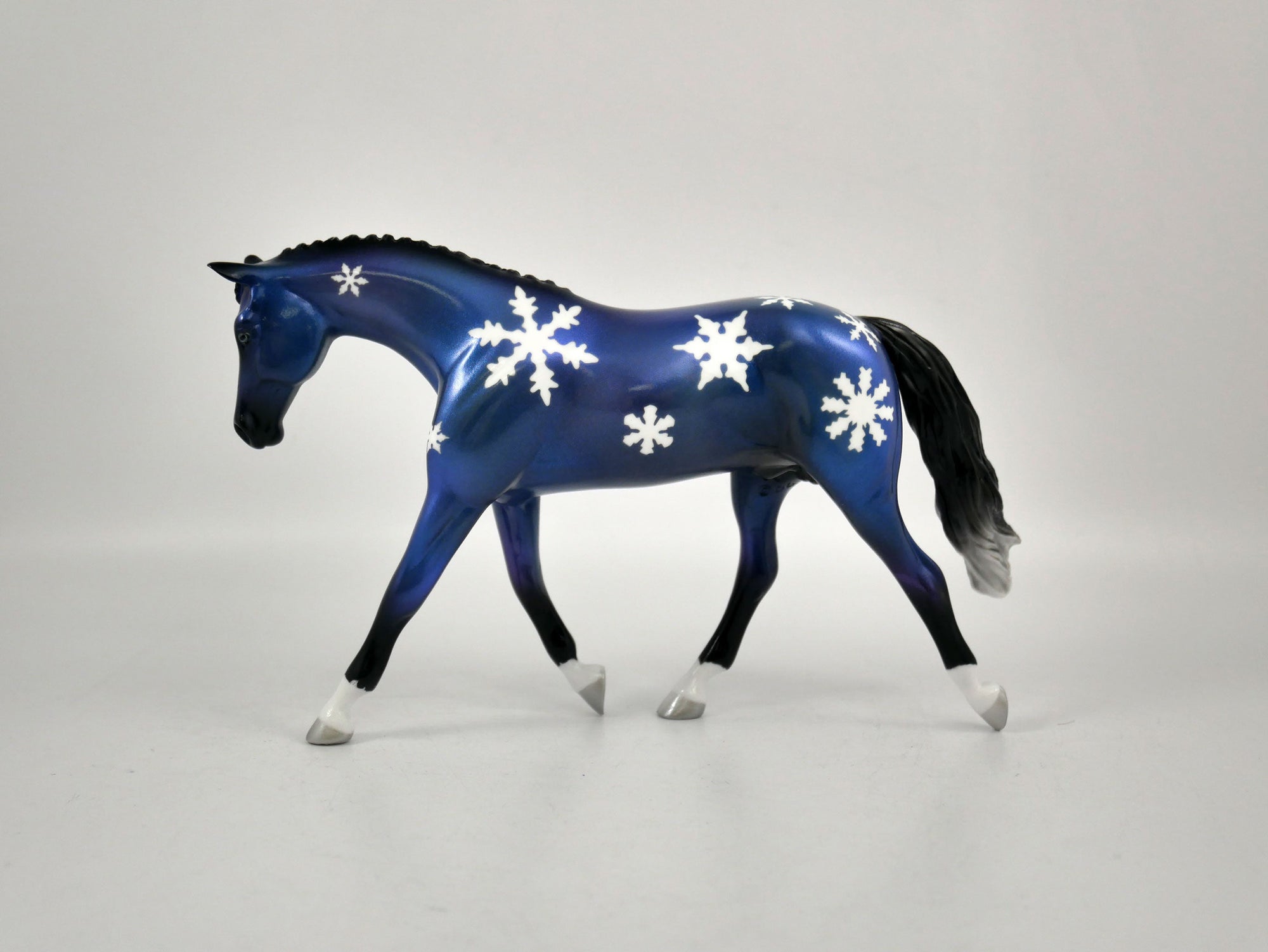 CHRISTMAS EVE-OOAK SNOWFLAKE DECORATOR WARMBLOOD PEBBLES BY ELLEN ROBBINS 12/22/20