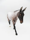 Christmas Keepsake - OOAK - Bay Roan Mule By Ellen Robbins - CT22