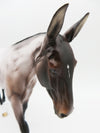 Christmas Keepsake - OOAK - Bay Roan Mule By Ellen Robbins - CT22