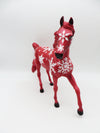 Christmas Tunes - OOAK - Decorator Arabian Mare By Dawn Quick- Christmas Tails 2022 - CT22