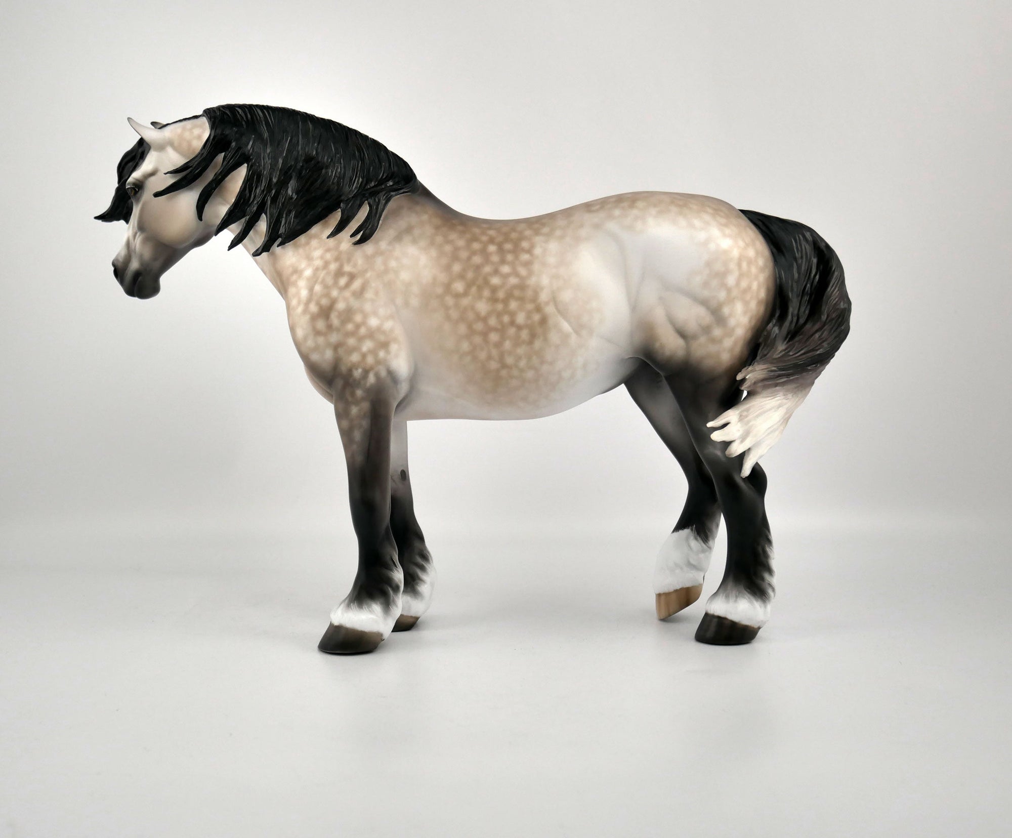 Cindy Lou Who-OOAK Dapple Grey Heavy Draft Mare By Sheryl Leisure 2/15/20