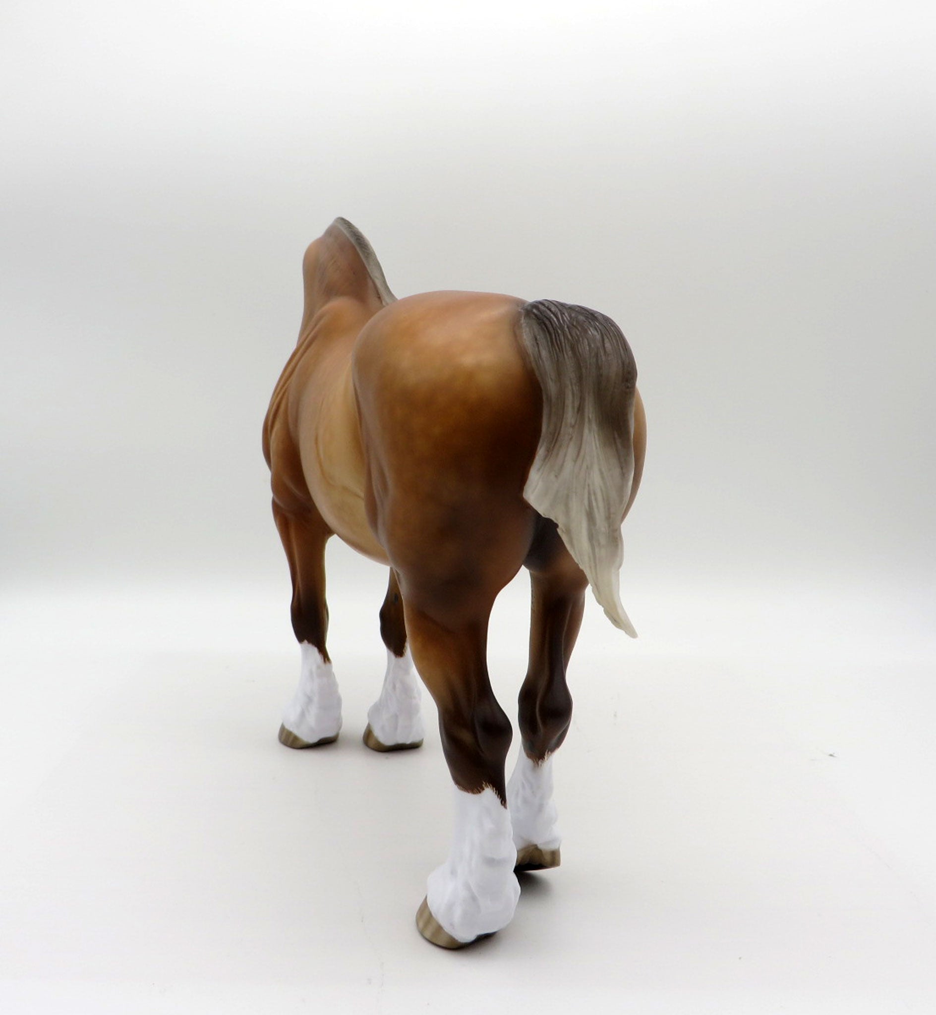 Cinnamon Girl-OOAK Dapple Bay Heavy Drafter painted By Sheryl Leisure 10/18/21