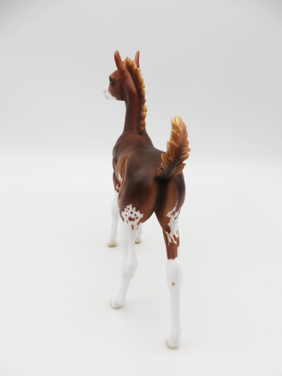 Cinnamon Twist - LE 15 - Customized Chestnut Arab Foal by Ashley Palmer - Christmas Tails 2022 - CT22