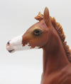 Cinnamon Twist - LE 15 - Customized Chestnut Arab Foal by Ashley Palmer - Christmas Tails 2022 - CT22