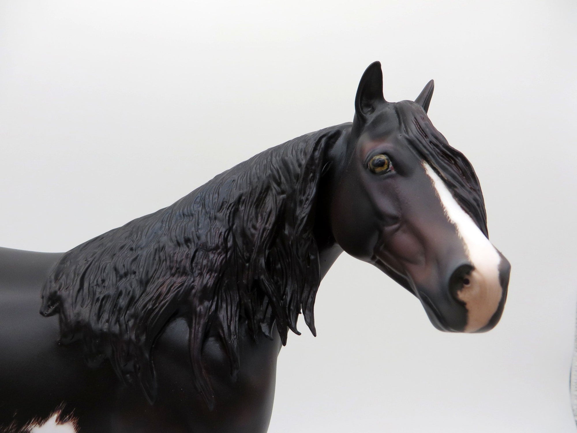 Claude-OOAK Sunburnt Black Overo ISH  Equilocity 2021 Painted by Julie Keim