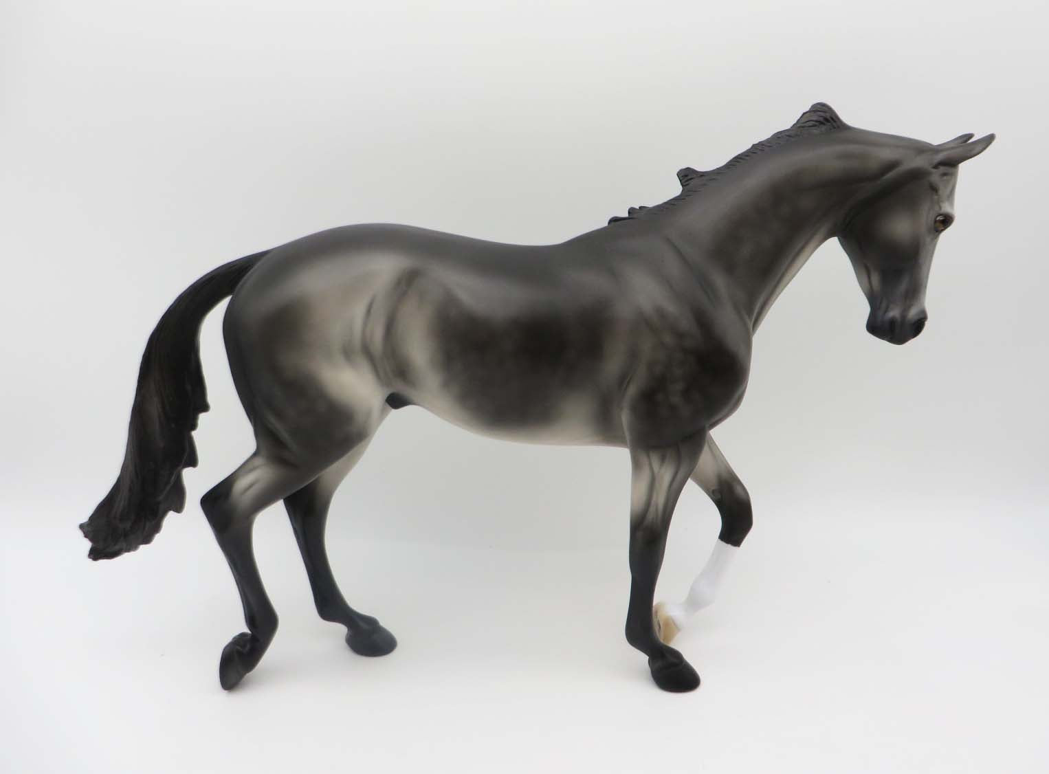 Coal-OOAK Dapple Grey Thoroughbred By Kayla Wesse P&amp;C 23