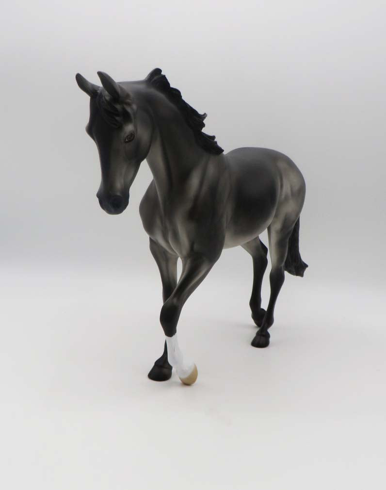 Coal-OOAK Dapple Grey Thoroughbred By Kayla Wesse P&amp;C 23