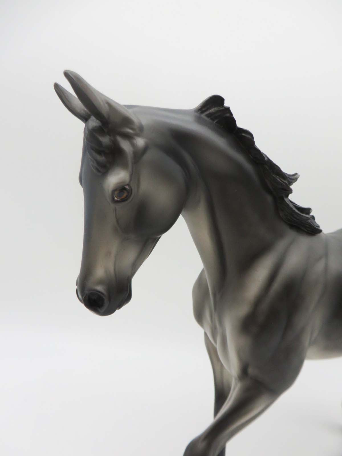 Coal-OOAK Dapple Grey Thoroughbred By Kayla Wesse P&amp;C 23