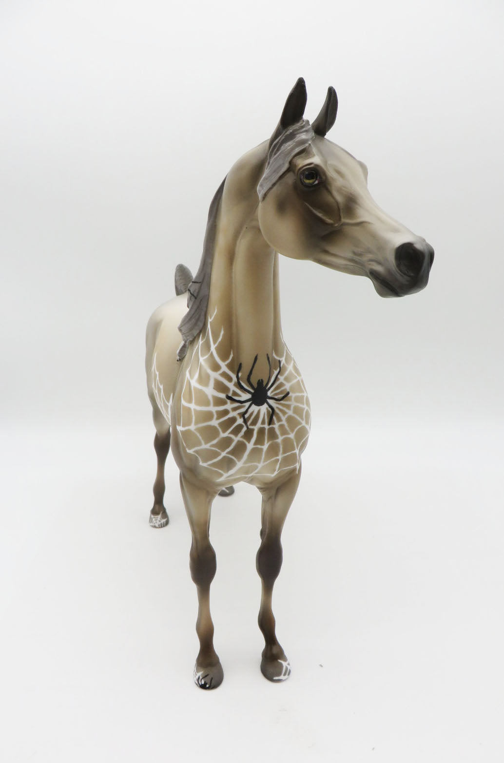 Cobweb Creeper - OOAK - Arabian Stallion Halloween Decorator - Painted by Jess Hamill - MM22