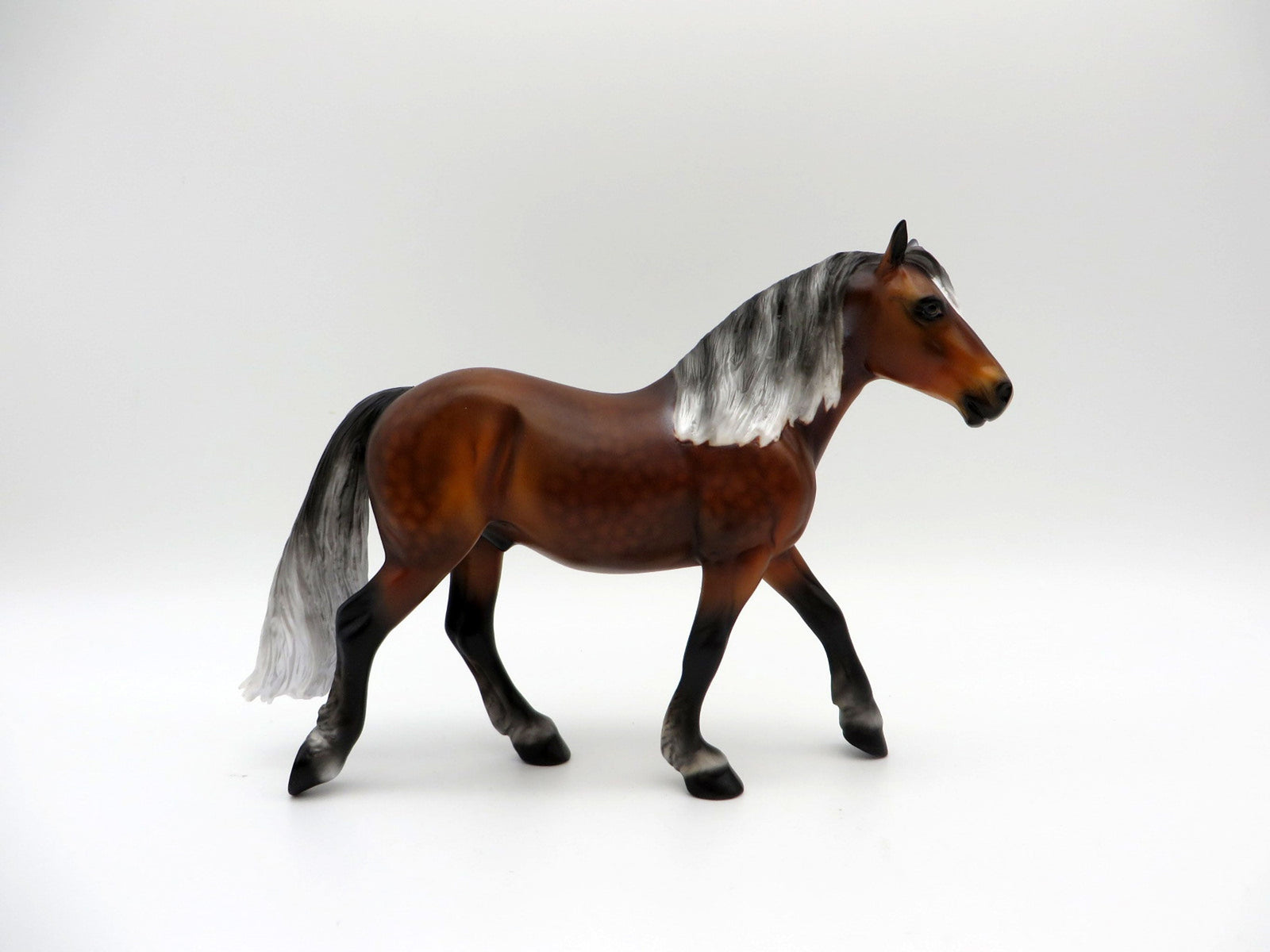 Coen-OOAK Dapple Liver Chestnut Pebbles Drafter Painted By Audrey Dixon  EQ 21