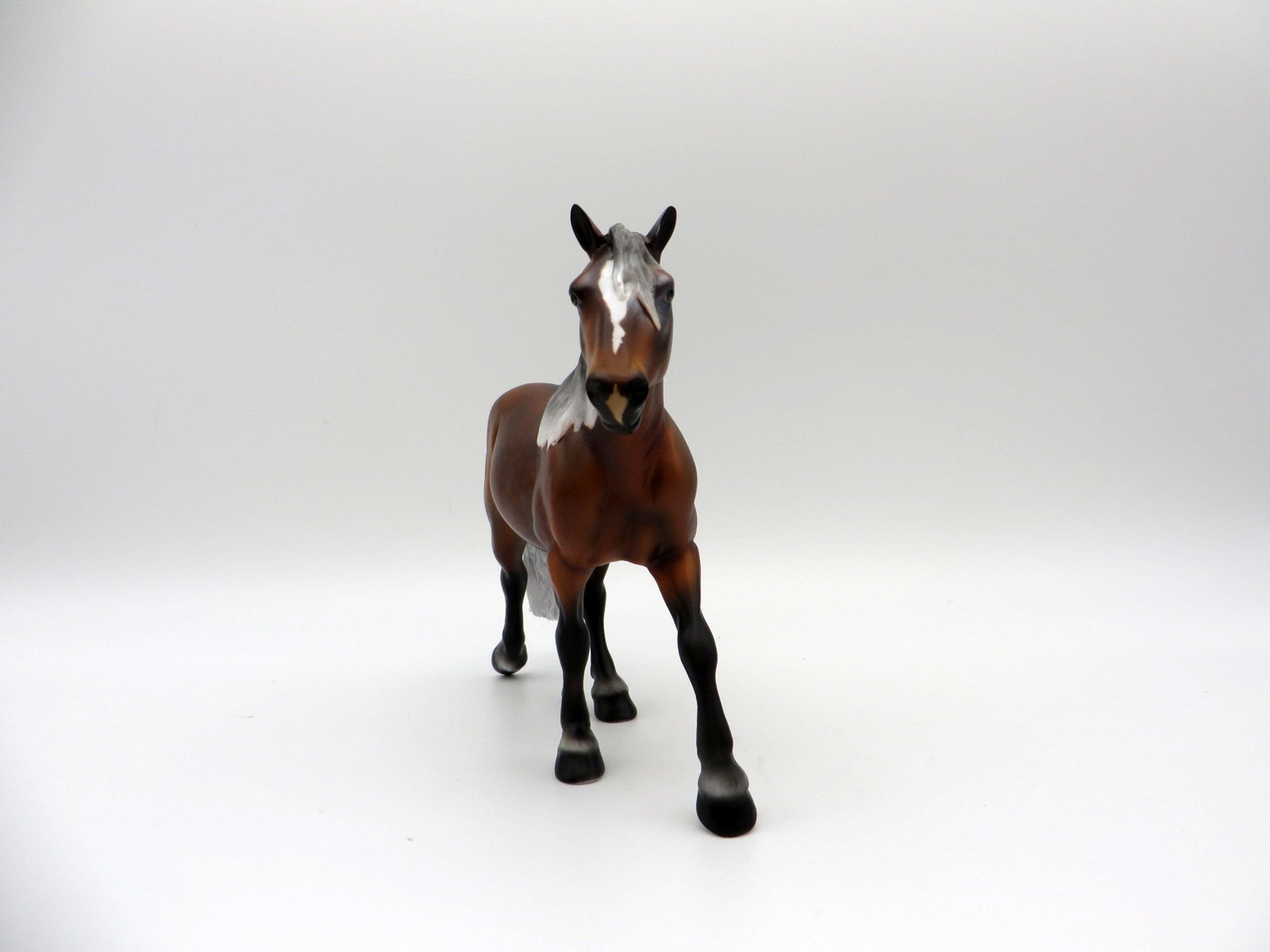 Coen-OOAK Dapple Liver Chestnut Pebbles Drafter Painted By Audrey Dixon  EQ 21