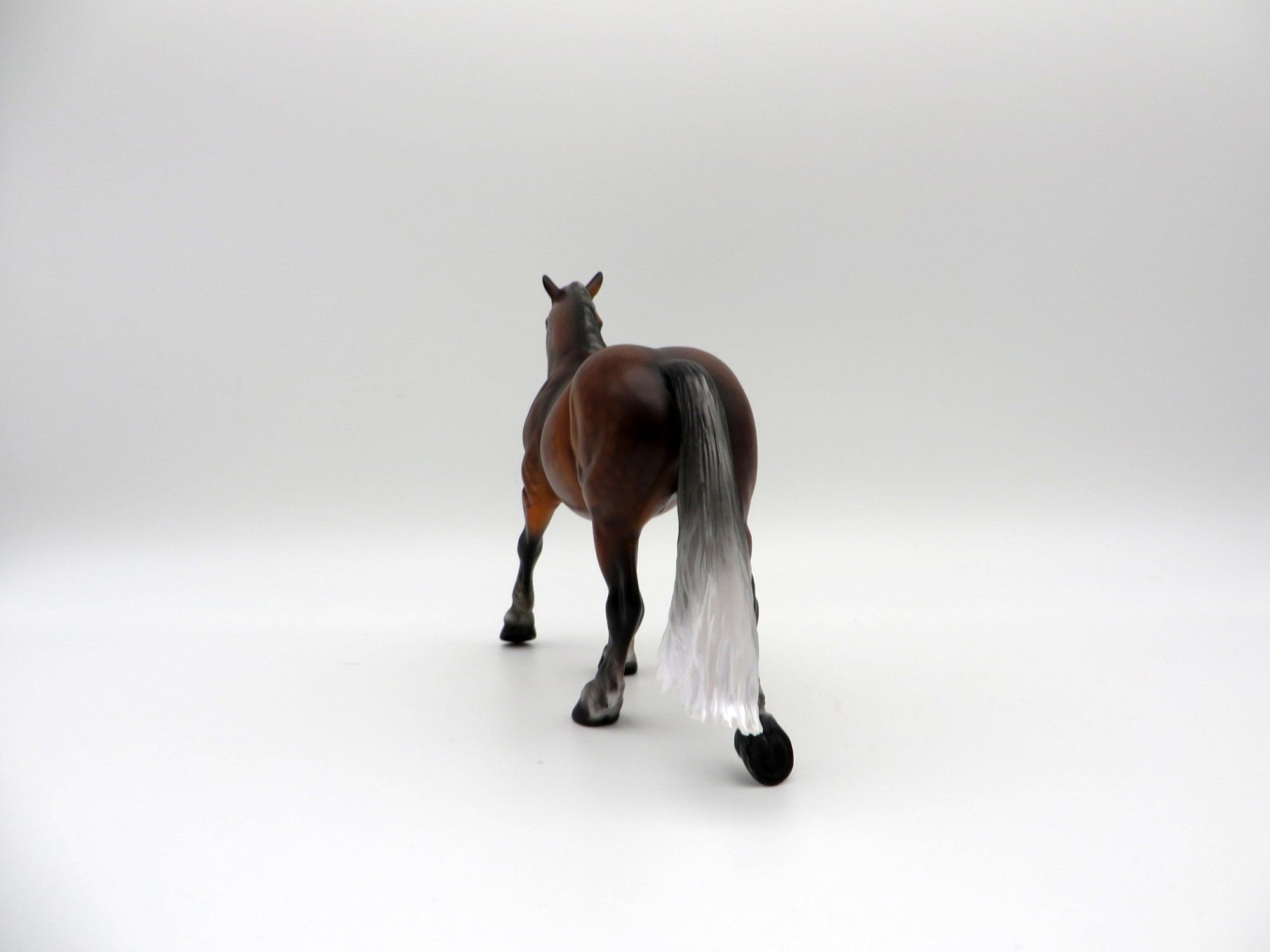 Coen-OOAK Dapple Liver Chestnut Pebbles Drafter Painted By Audrey Dixon  EQ 21