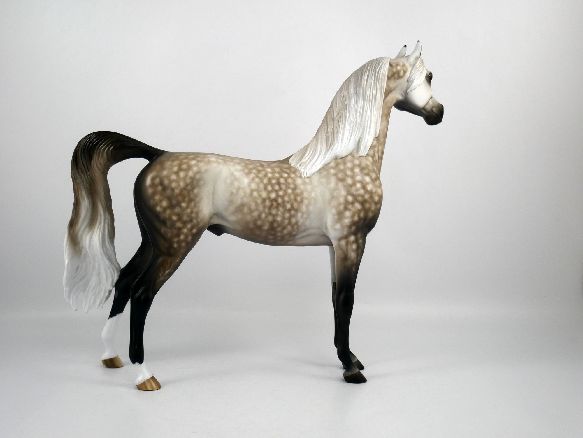 Cole Trickle-OOAK Dapple Grey Arabian Painted By Sheryl Leisure 1/15/21