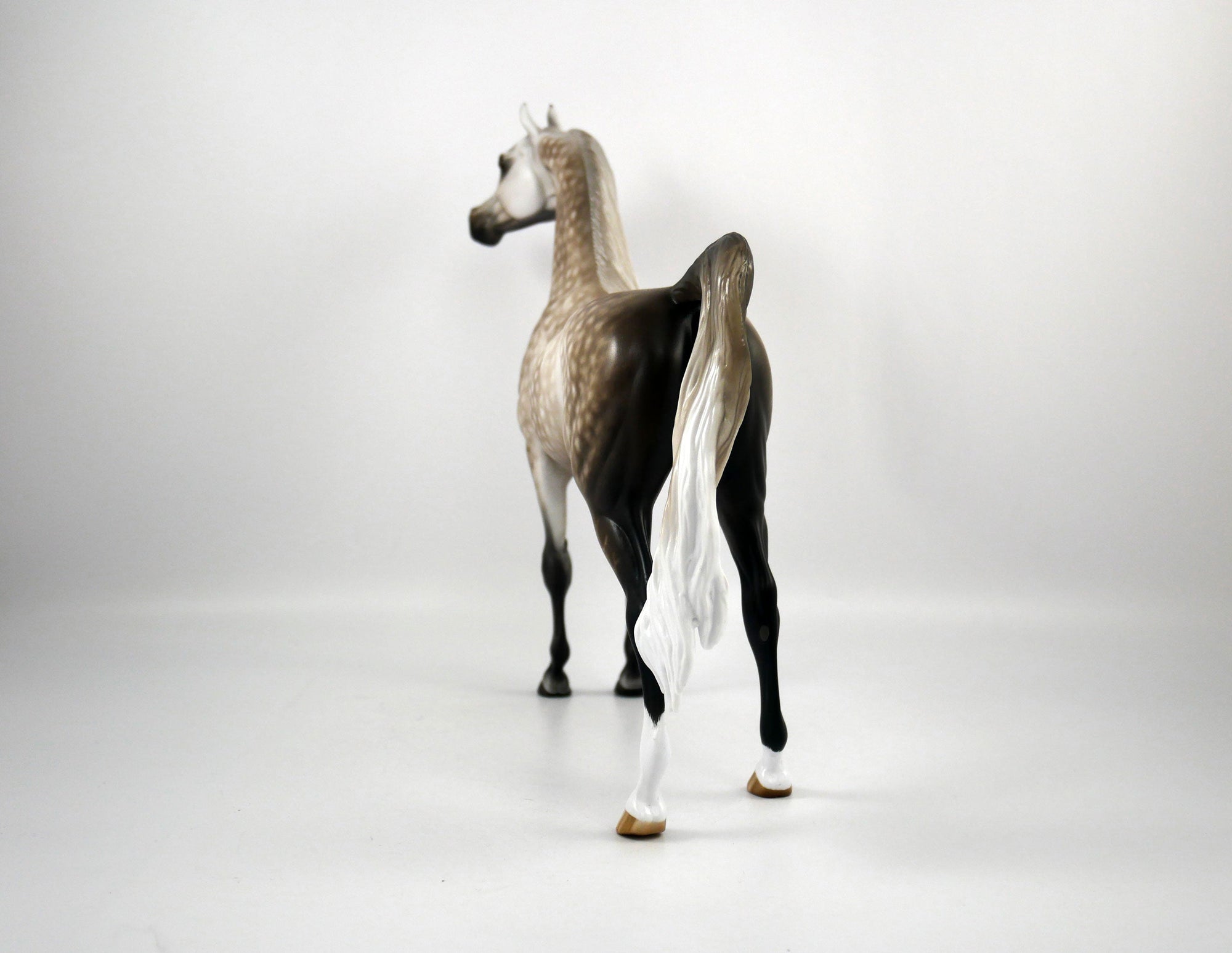 Cole Trickle-OOAK Dapple Grey Arabian Painted By Sheryl Leisure 1/15/21