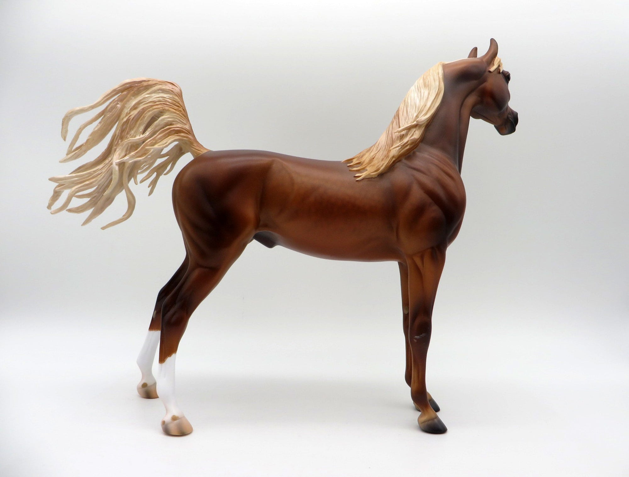 Columbia-OOAK Chestnut Arabian  Painted By Caroline Boydston