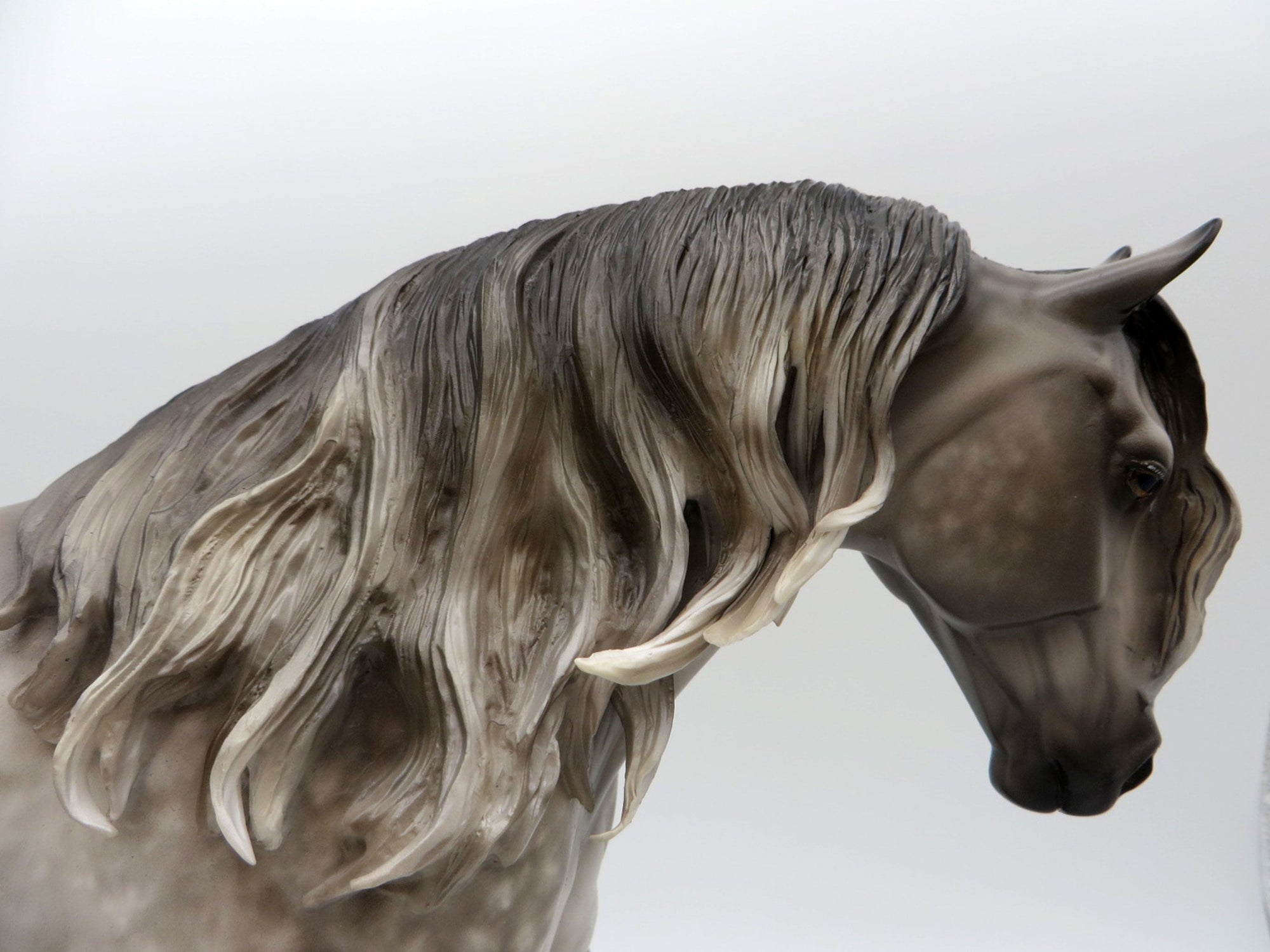 Commodore-OOAK Dapple Grey Irish Drafter Painted by Sheryl Leisure 11/29/21