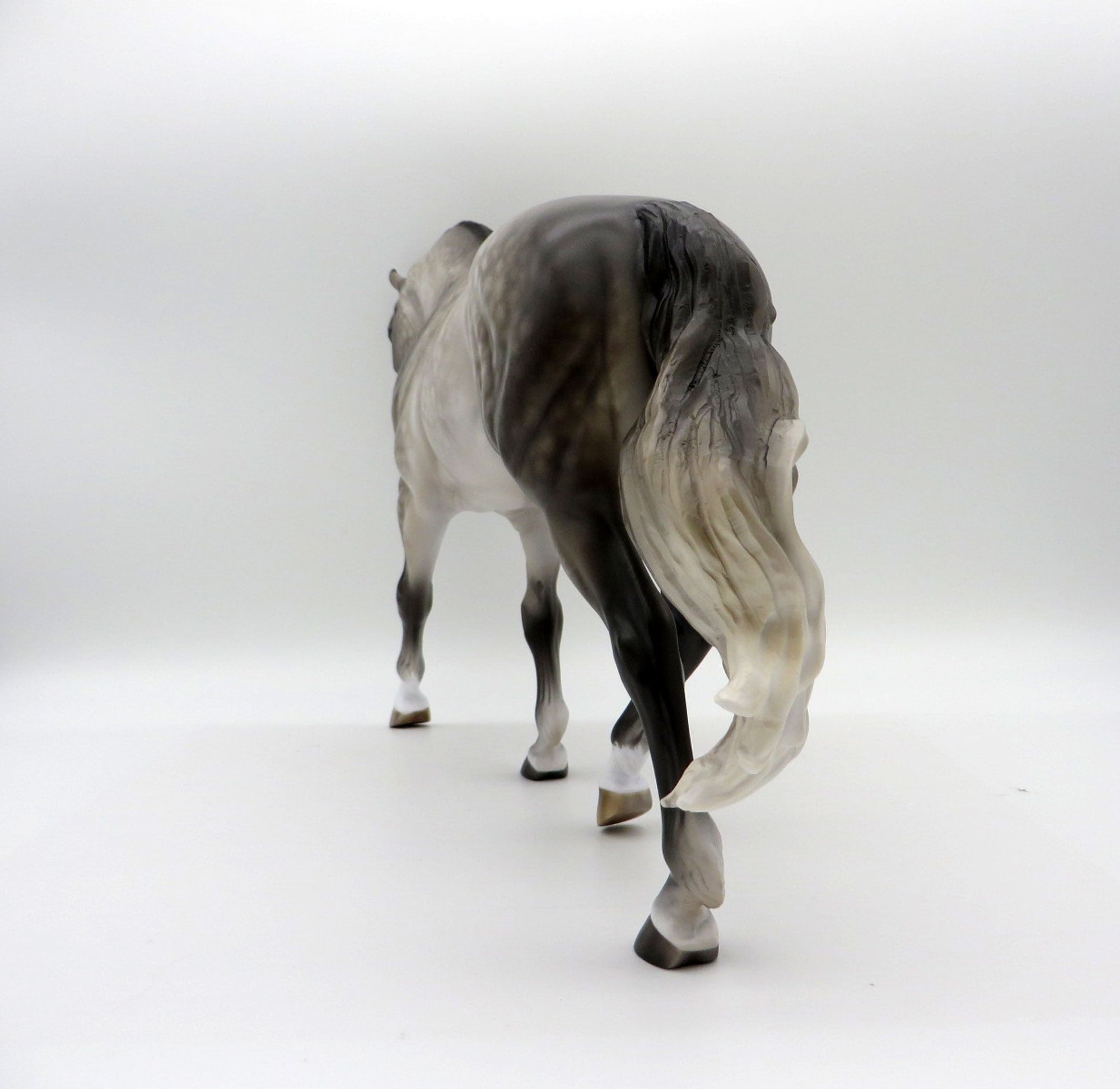 Commodore-OOAK Dapple Grey Irish Drafter Painted by Sheryl Leisure 11/29/21