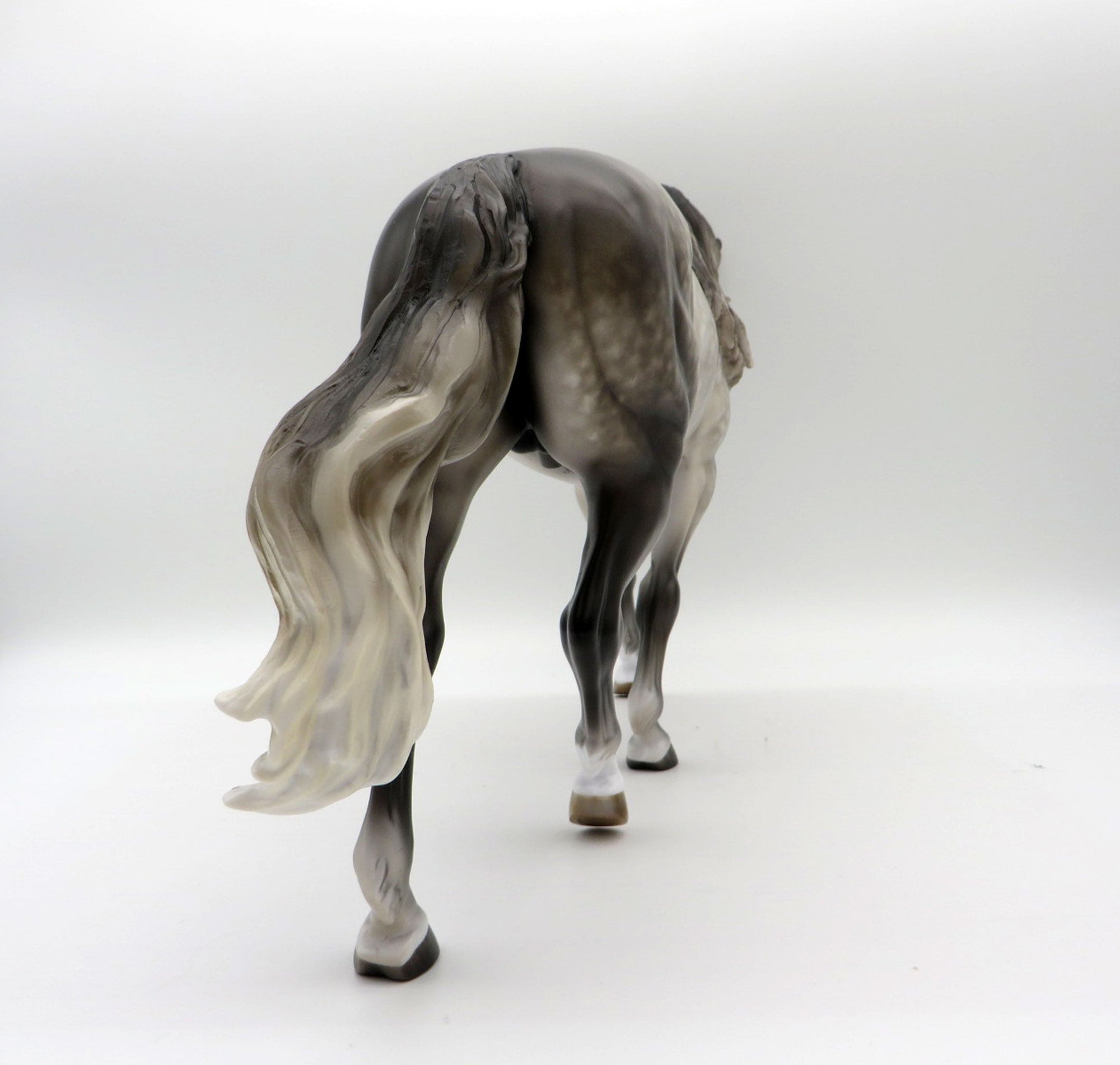 Commodore-OOAK Dapple Grey Irish Drafter Painted by Sheryl Leisure 11/29/21