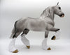 Concrete Mixer-OOAK Dapple Grey Trotting Drafter Painted By Sheryl Leisure 6/14/21