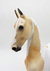 Cookie Dough Ice Cream - LE 5 - Dapple Palomino Tobiano Saddlebred by Dawn Quick - Christmas Tails 2022 - CT22