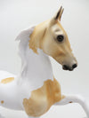 Cookie Dough Ice Cream - LE 5 - Dapple Palomino Tobiano Saddlebred by Dawn Quick - Christmas Tails 2022 - CT22