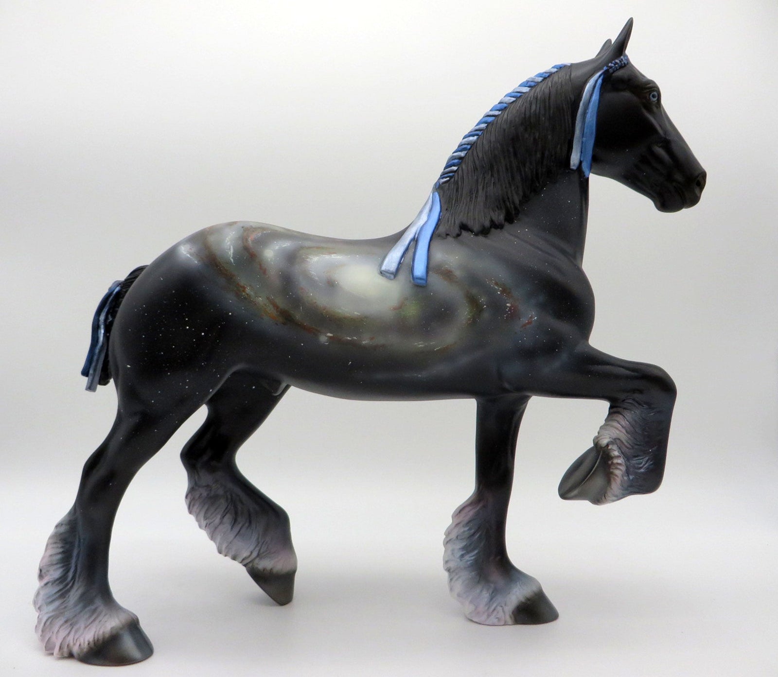 Cosmos-OOAK Deco Trotting Drafter Painted By Ellen Robbins  5/28/21