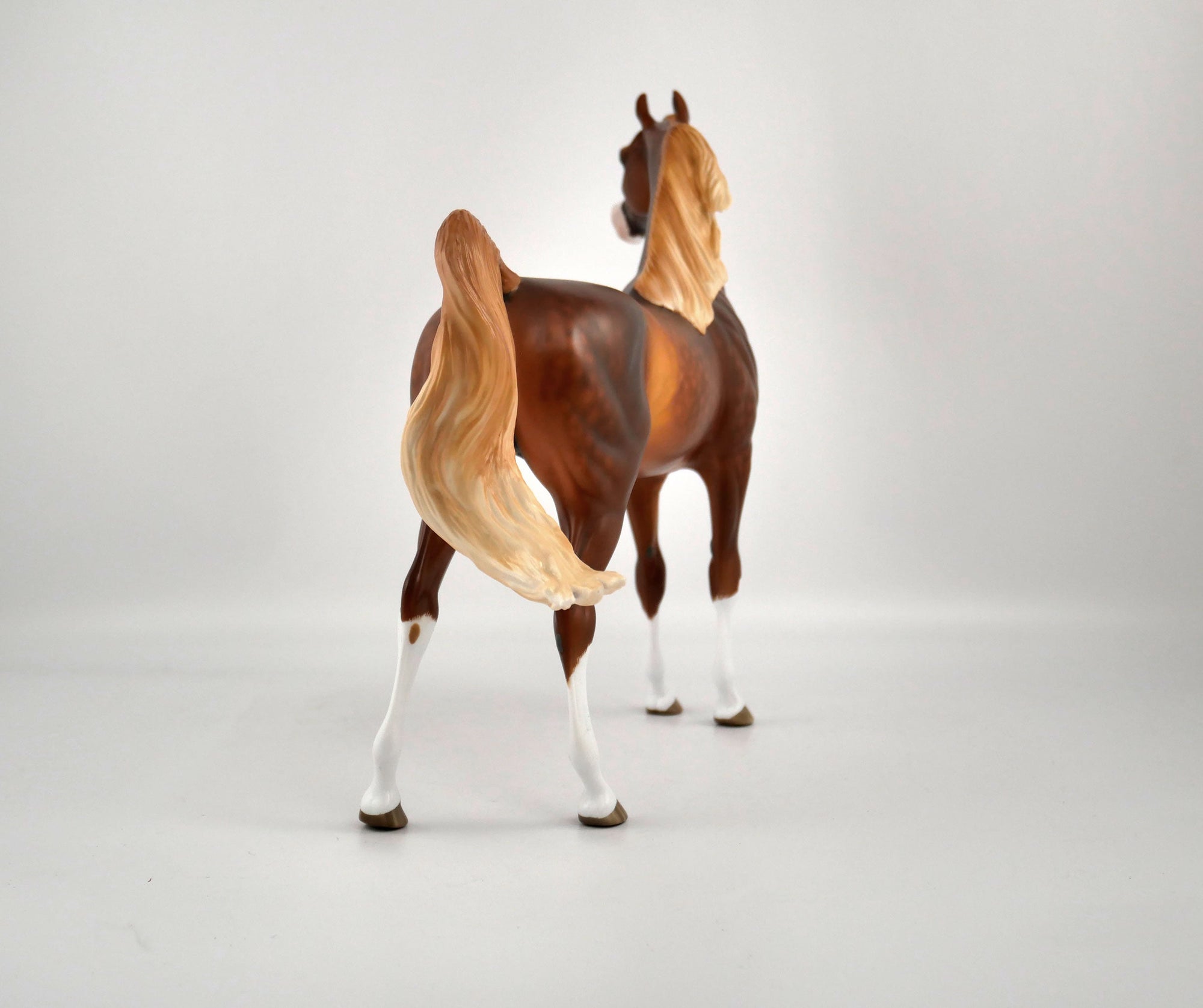 Cousin Eddy-OOAK Dapple Chestnut Arabian Painted By Sheryl Leisure 12/24/20