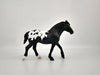 COW COW-OOAK BLACK BLANKET APPALOOSA  PEBBLE DRAFTER BY ELLEN ROBBINS 12/09/20
