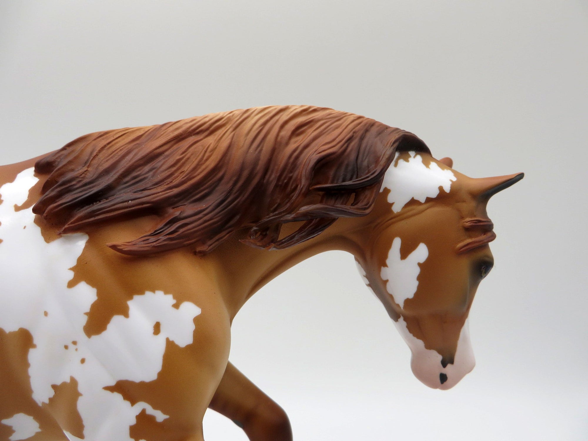 Cowboy-OOAK Red Dun Overo Performance Horse Painted By Audrey Dixon 5/24/21