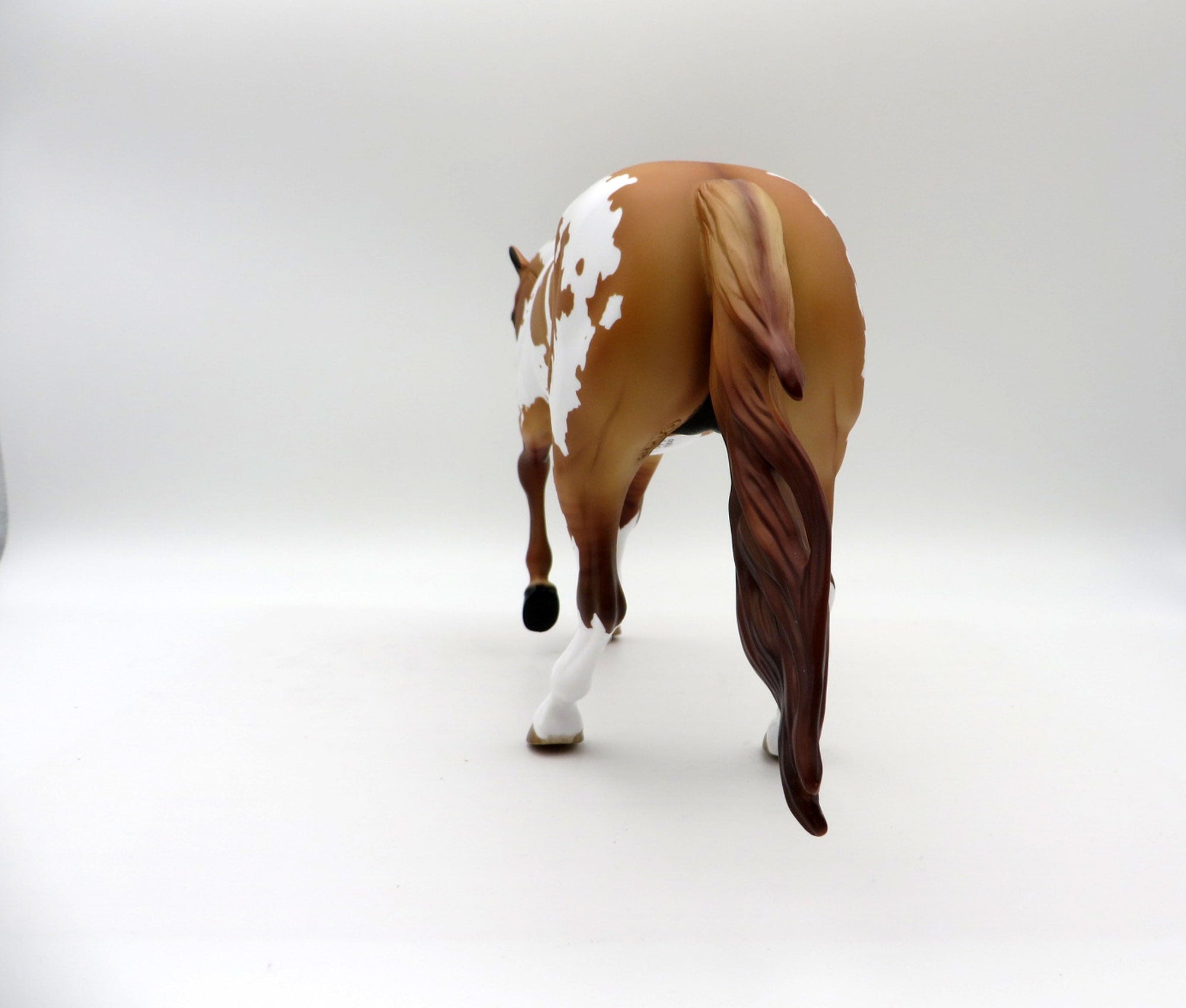 Cowboy-OOAK Red Dun Overo Performance Horse Painted By Audrey Dixon 5/24/21