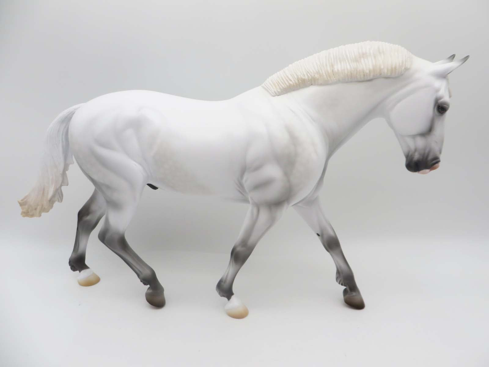 Cowboy Prince OOAK Light Dapple Grey Irish Draft by Ashley Palmer SHCF23