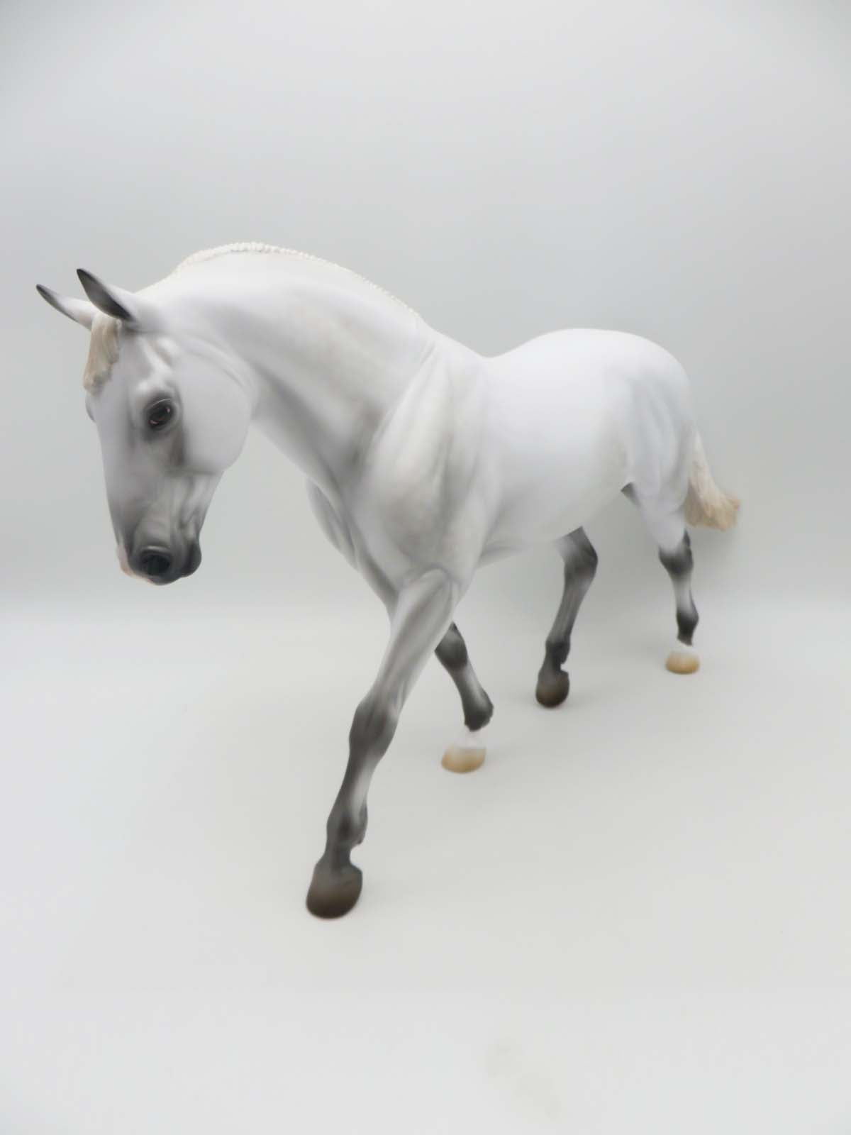 Cowboy Prince OOAK Light Dapple Grey Irish Draft by Ashley Palmer SHCF23