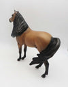Cowboys &amp; Dreamers OOAK Frosted Buckskin Mustang By Jess Hamill SHCF23