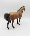Cowboys &amp; Dreamers OOAK Frosted Buckskin Mustang By Jess Hamill SHCF23