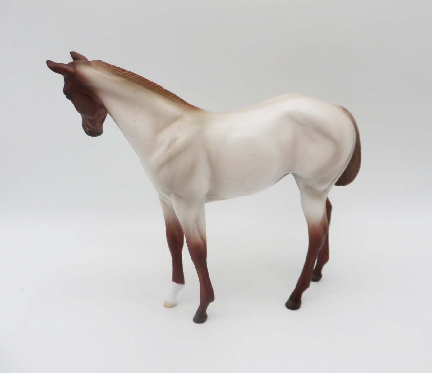 Cowgirl -OOAK Chestnut Roan Weanling By Ashley-SHCF23