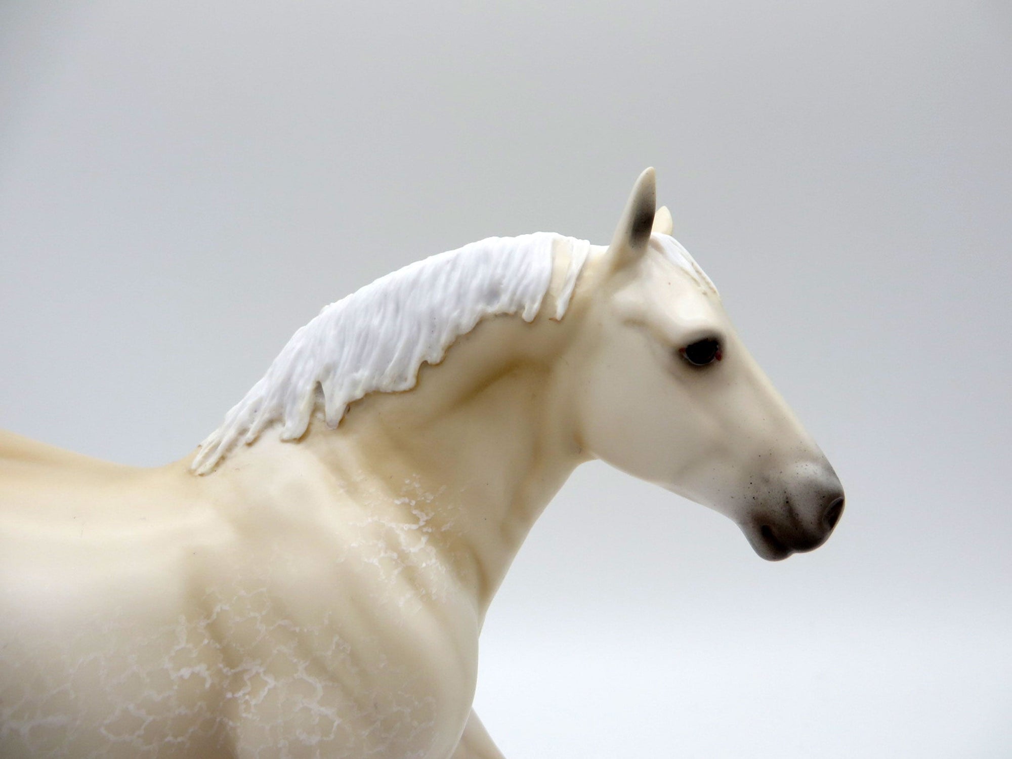 Cream Puff-OOAK Dapple Cream Pebbles Drafter Painted By Ellen Robbins  EQ 21