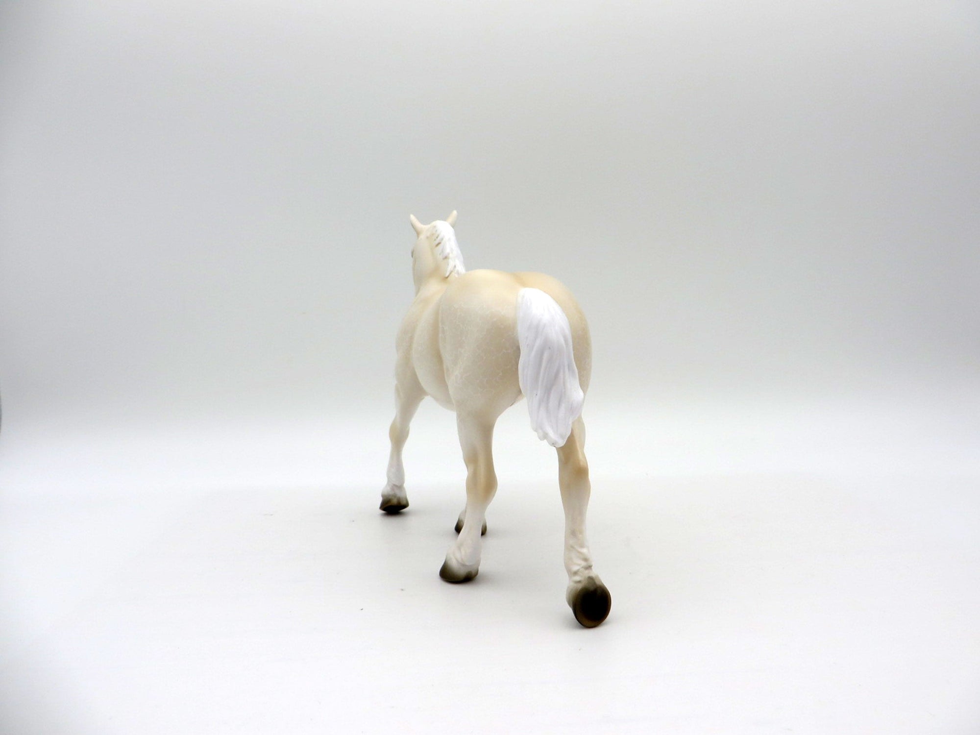 Cream Puff-OOAK Dapple Cream Pebbles Drafter Painted By Ellen Robbins  EQ 21