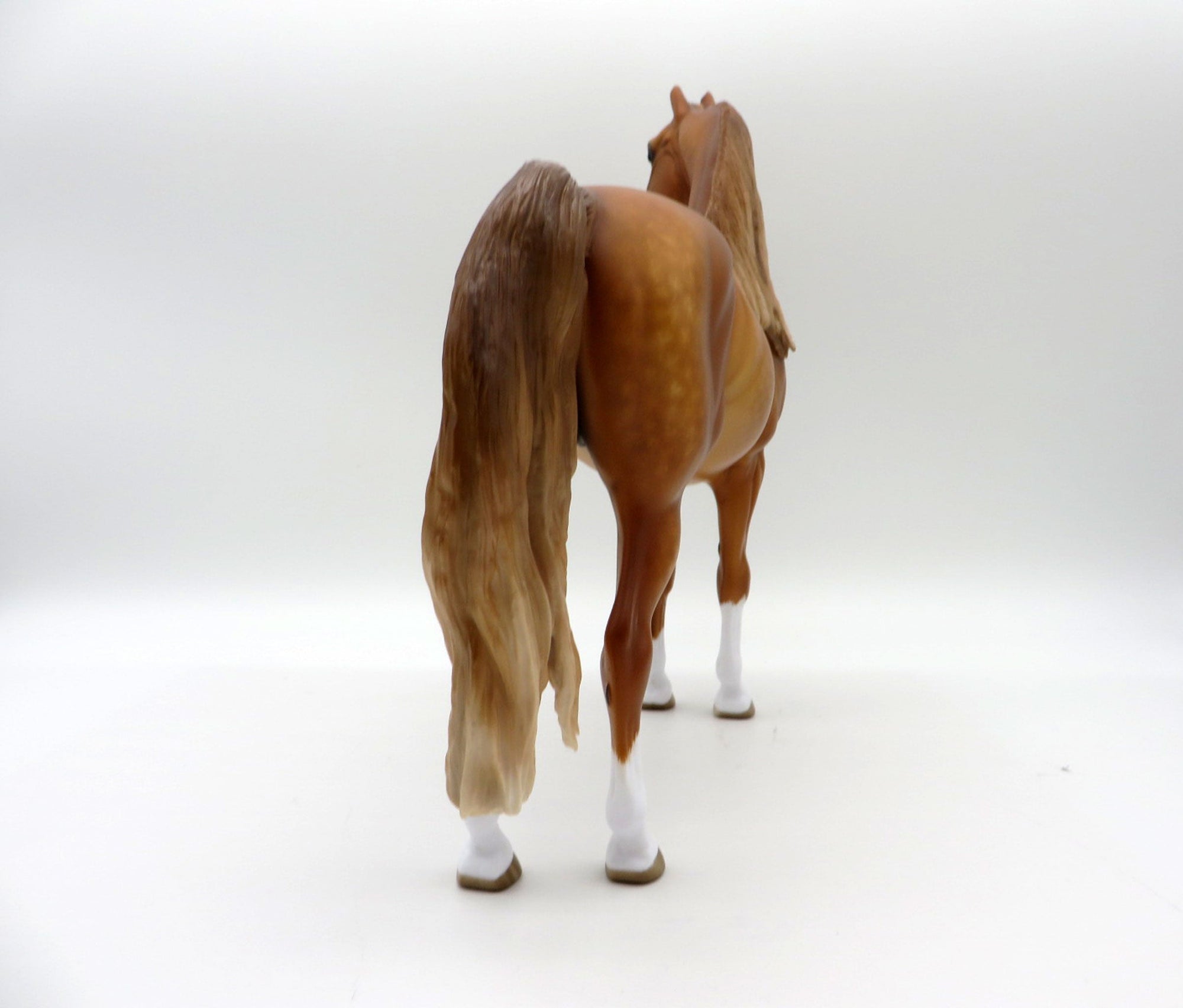 Crimson and Clover- OOAK Dapple Chestnut Morgan Painted by Sheryl Leisure MM21