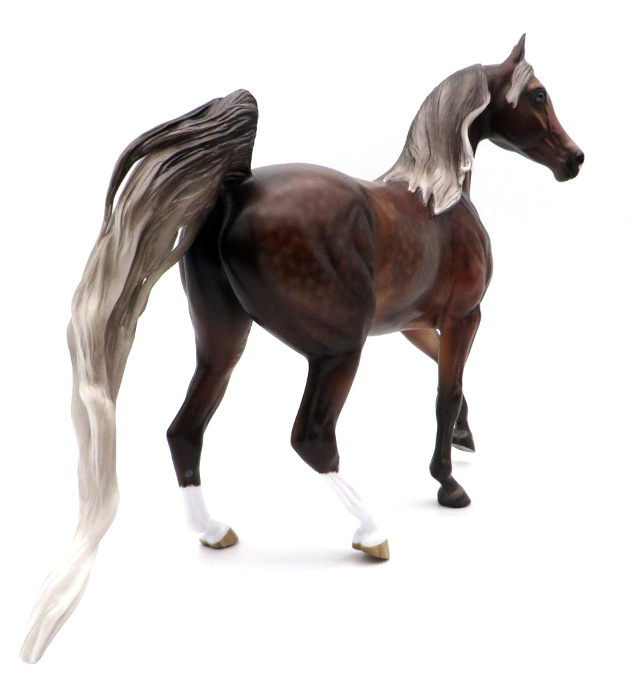 Cry to Me-OOAK Dapple Silver Bay Arab Mare Painted by Sheryl Leisure 10/25/21