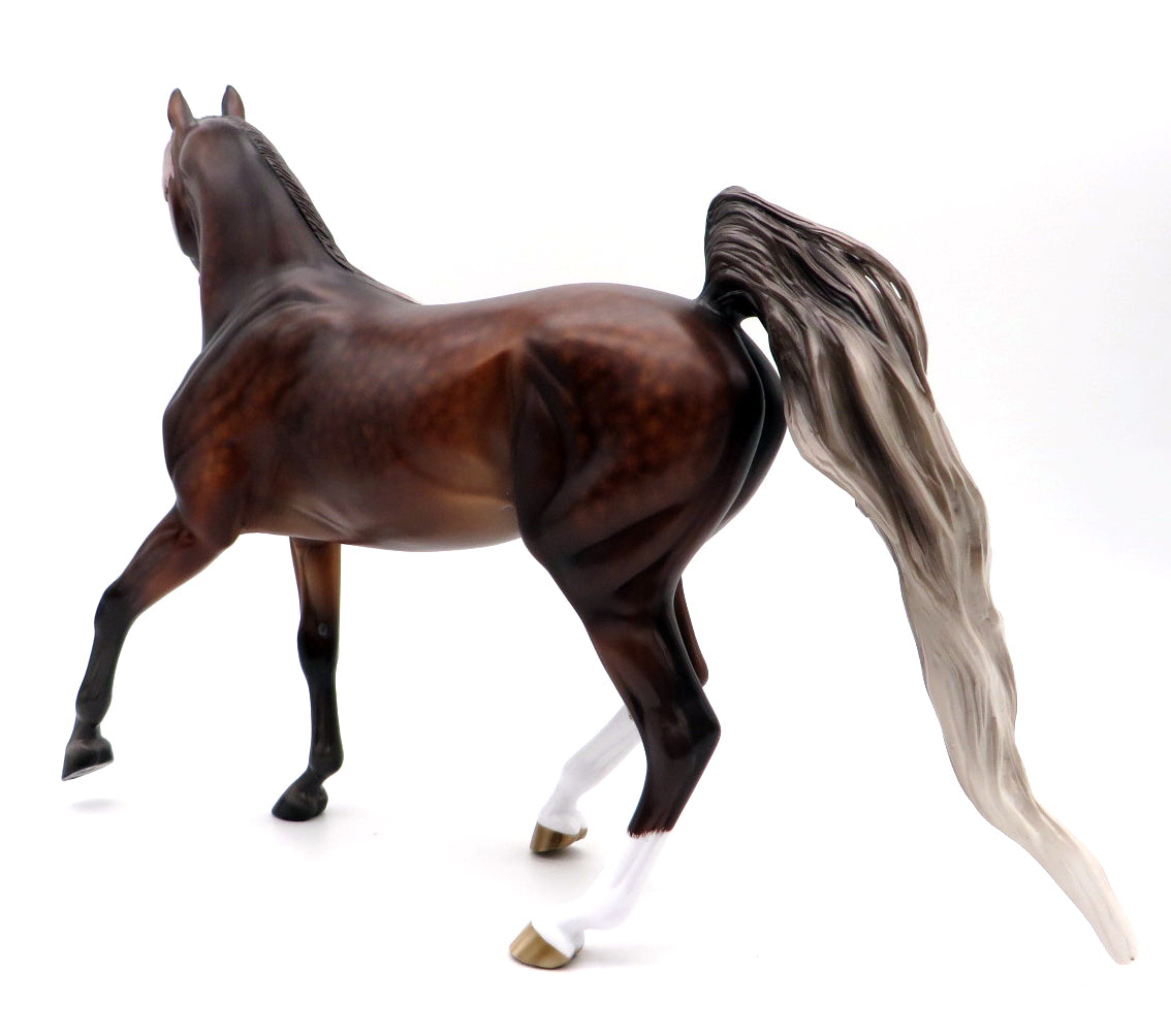 Cry to Me-OOAK Dapple Silver Bay Arab Mare Painted by Sheryl Leisure 10/25/21