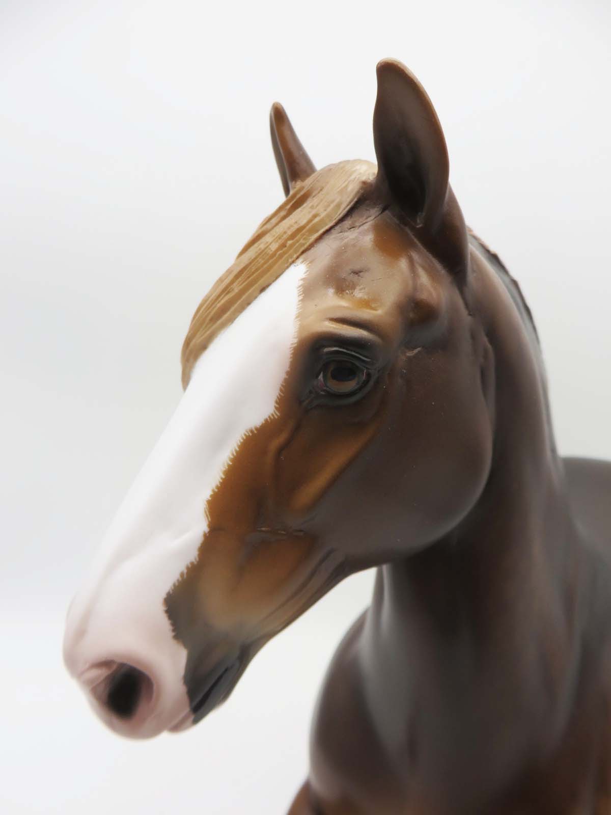 Cumberland OOAK Sorrel Clydesdale Trotting Draft By Sheryl Leisure SHCF23