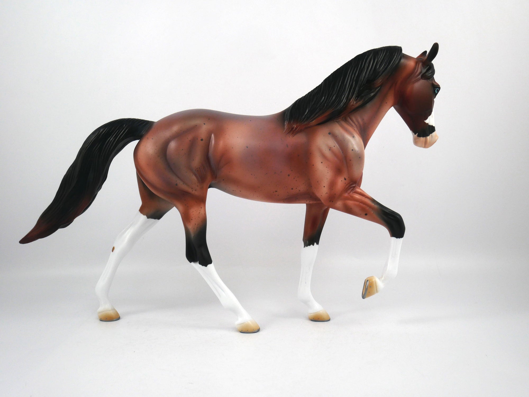 Cupcake-OOAK Bay Roan Tennessee Walker Model Horse 1/20/21
